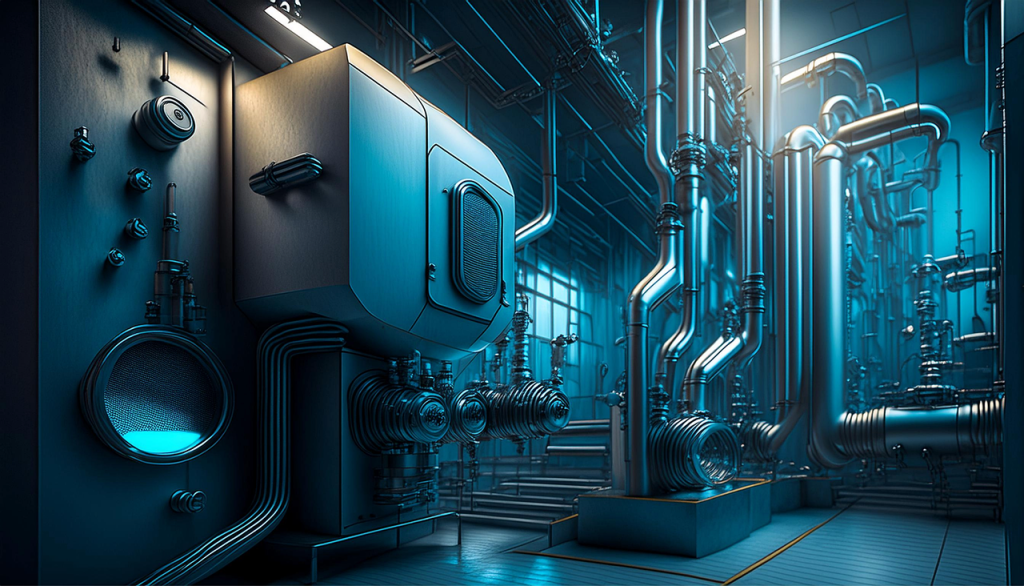 ai generated, industry, factory, future, structure, urban, modern, facade, metal, work, city, power plant, architecture, landscape, factory, factory, factory, factory, factory, power plant